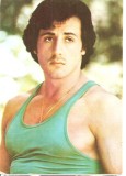 CPI (B4091) SYLVESTER STALLONE, CARTE POSTALA ILUSTRATA, CASA FILMULUI ACIN, NECIRCULATA, (1), Fotografie