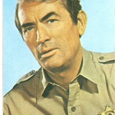 CPI (B4085) GREGORY PECK, CARTE POSTALA ILUSTRATA, CASA FILMULUI ACIN, NECIRCULATA, (5)