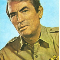 CPI (B4083) GREGORY PECK, CARTE POSTALA ILUSTRATA, CASA FILMULUI ACIN, NECIRCULATA, (26)