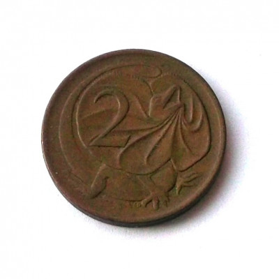 G2. AUSTRALIA 2 CENTS CENTI 1971, 5.20 g., Bronze, 21.6 mm ** foto