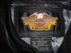 Jacheta piele Harley Davidson originala, marime 2XL foto