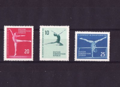 GERMANIA DDR 1961 SPORT GIMNASTICA foto