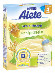 Cereale NESTLE Alete cu MIERE (fara lapte), +4 luni, 250gr, din GERMANIA, comanda peste 85 lei si ai transport gratuit cu POSTA ROMANA foto