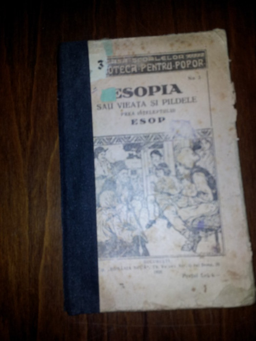 ESOPIA BIBLIOTECA PENTRU POPOR 1923
