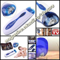 SET MINI EPILATOR MINUNE MY TWEEZE+TRUSA MANICHIURA PEDICHIURA - MAKE-UP + HUSA foto