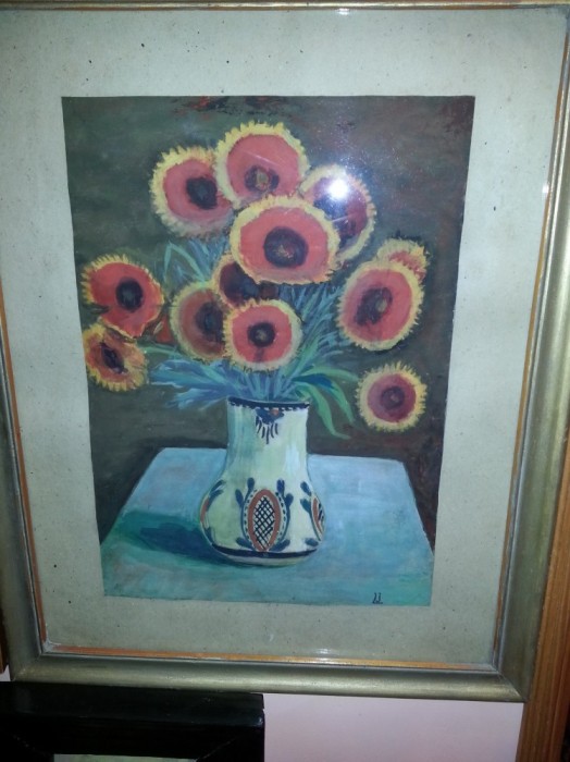 Veche acuarela - semnata