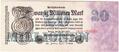 Germania bancnota 20 milioane marci 1923 foto