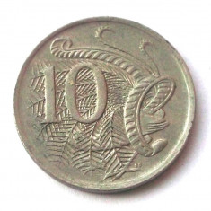 G2. AUSTRALIA 10 CENTS CENTI 1970, 5.65 g., Copper-Nickel, 23.5 mm **