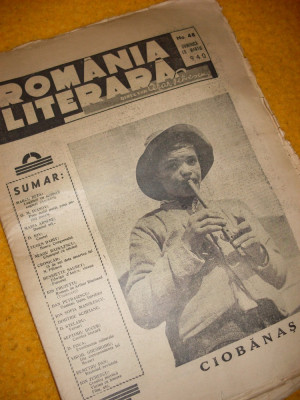 ROMANIA LITERARA - No. 48 { DUMINICA, 10 MARTIE 1940 - DIRECTOR CEZAR PETRESCU} foto