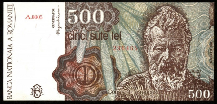 500 LEI 1991 ianuarie UNC necirculata