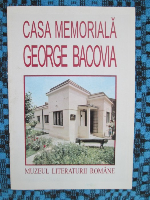 PLIANT VECHI (color in intregime) - CASA MEMORIALA GEORGE BACOVIA BUCURESTI