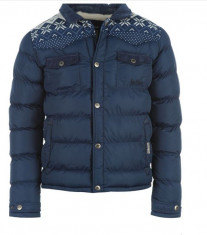 Geaca Lee Cooper Fair Isle Bubble Jacket Mens 100% ORIGINALA import Anglia foto