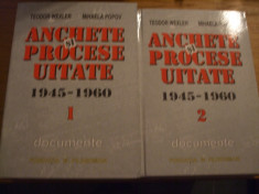 ANCHETE SI PROCESE UITATE * 1945-1960 * Documente -- Teodor Wexler, Mihaela Popov -- 2 vol. , 1277 + 909 pag. foto