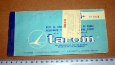 VECHI BILET DE AVION - TAROM foto