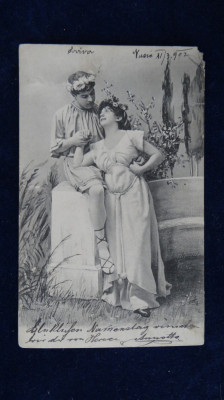 Vedere romantica - Circulat 1902 foto