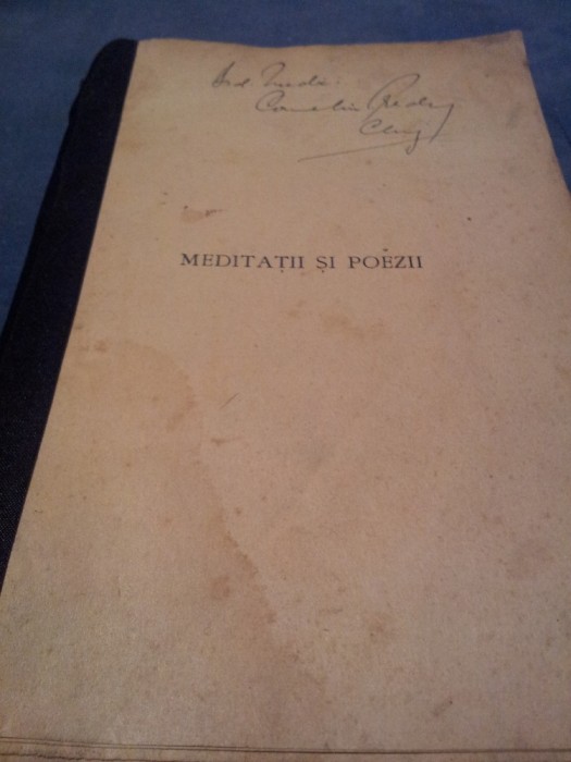 MEDITATII SI POEZII CEZAR BOLLIAC 1915prefata P.V.Hanes