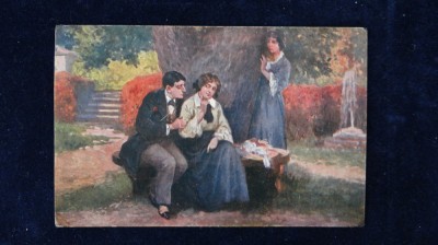 Vedere nr 127 6. - reproducere Pictura - Circulata 1918 foto