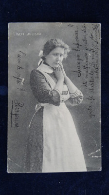 Ligeti Juliska - no98 Circulat 1903 - Stampila Deliblat foto