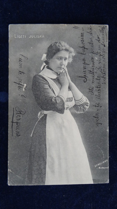 Ligeti Juliska - no98 Circulat 1903 - Stampila Deliblat