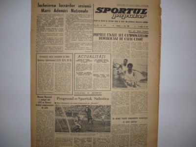 Ziarul Sportul Popular/02.07.1966/ foto