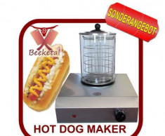 Aparat Hot Dog faraTepuse si cilindru din sticla iena NOU pentru Fast Food, Steamer, Fierbator Hot-Dog cu cilindri FULL INOX foto