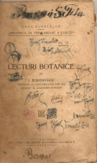 Lecturi Botanice-I.Simionescu*1923 foto