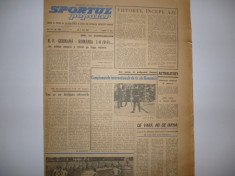 Ziarul Sportul Popular/02.06.1966/ Rapid Bucuresti - VORWARTS Berlin/ RFG-ROMANIA foto