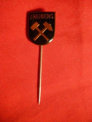 Insigna Miniera Freiberg , h= 1,5 cm foto