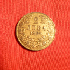 Moneda 2 Leva 1925 Bulgaria , aurit , folosit ca jeton in Cazinou