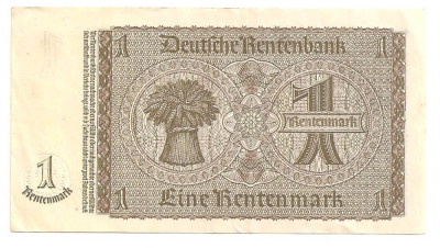 GERMANIA 1 RENTENMARK 1937 XF foto