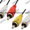 Cablu 3xRCA tata-3xRCA tata, 1,5m - 128035