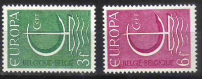 BELGIA 1966, EUROPA CEPT, serie neuzata, MNH foto