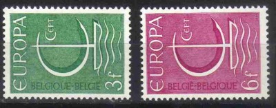 BELGIA 1966, EUROPA CEPT, serie neuzata, MNH foto