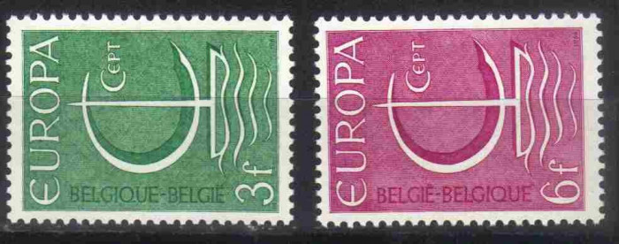 BELGIA 1966, EUROPA CEPT, serie neuzata, MNH