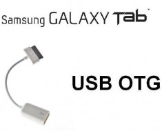 CABLU P5110 Galaxy Tab 2 10.1 OTG ON THE GO Permite conectarea dispozitivelor cu conector USB ADAPTOR MUFA LATA TABLETA SAMSUNG mouse tastatura stick foto