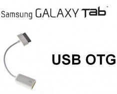 CABLU N8000 Galaxy note OTG ON THE GO Permite conectarea dispozitivelor cu conector USB ADAPTOR MUFA LATA TABLETA SAMSUNG mouse tastatura stick etc foto