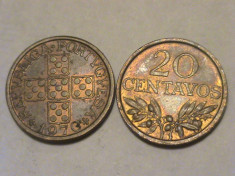 20 centavos Portugalia 1970 foto