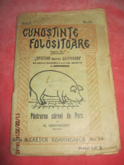 CRT CUNOSTINTE FOLOSITOARE / PASTRAREA CARNEI DE PORC foto