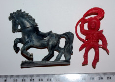 LOT 4 FIGURINE ROMANESTI INDIENI SI COWBOY foto