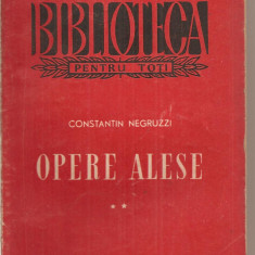 (C4650) OPERE ALESE DE CONSTANTIN NEGRUZZI, VOL.2, ESPLA