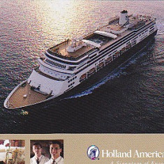 Doua carti postale vasul Zaandam, Holland America