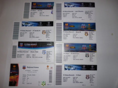 Lot 8 bilete meciuri fotbal - STEAUA BUCURESTI in cupele europene foto
