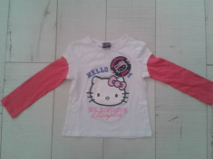Bluzita Fetite Hello Kitty 3-4 ani noua cu eticheta maneca 36cm lungime 40cm foto