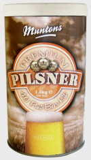 Muntons Premium Premimum Pilsner 1.5kg - kit pentru bere blonda - faci 23 litri de bere super buna! foto
