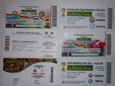 Lot 6 bilete meciuri internationale fotbal - Nationala Romaniei foto