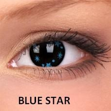 Lentile de contact colorate Blue Star. foto