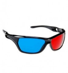 Ochelari 3d red-cyan model CLASIC cu rame si lentile din plastic foto