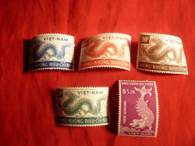 Serie Sarbatoare Vietnamul Imperial , 1952 , 5 val. foto