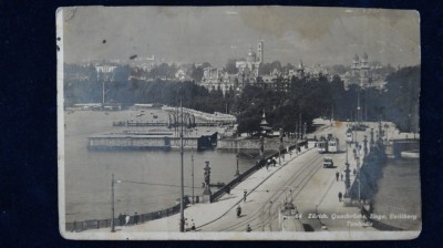 Zurich - QUaibrucke - vedere circulata 1928 - cod V-119 foto