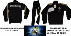 Trening Copii 7-14 A Real Madrid Model 2014 Pantaloni Conici Calitate 100 % Garantata TRANSPORT PRIN CURIER NUMAI LA 15 RON IN TOATA TARA foto